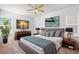 Stylishly staged bedroom with tasteful decor and natural light at 859 Harbor Hill Dr, Safety Harbor, FL 34695