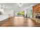 Bright living room with wood floors and fireplace at 859 Harbor Hill Dr, Safety Harbor, FL 34695