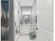 Bright bathroom with a modern vanity, stylish mirror, and walk-in shower at 1340 Bayshore Blvd # 502, Dunedin, FL 34698