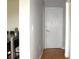 Hallway with a table on the left, and a white door on the right at 1423 Birchstone Ave, Brandon, FL 33511