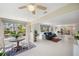 Open layout with dining and living areas with plenty of light and views at 3114 59Th S St # 101, Gulfport, FL 33707