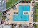 Aerial view of the sparkling community pool, perfect for relaxing and soaking up the sun at 3114 59Th S St # 101, Gulfport, FL 33707