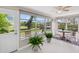 Bright sunroom with views of the yard at 3114 59Th S St # 101, Gulfport, FL 33707
