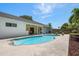 The refreshing pool features a concrete patio and convenient access to a covered porch at 3831 Yardley N Ave, St Petersburg, FL 33713