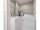 Laundry room with washer, dryer, and shelving for storage at 4870 47Th N Ave, St Petersburg, FL 33714