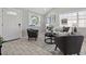 Cozy living area showcasing tile floors, modern furnishings, and natural light streaming through the windows near the entry at 4870 47Th N Ave, St Petersburg, FL 33714