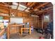 Interior of shed with workbench, tools, and storage; showcasing functional workspace at 4870 47Th N Ave, St Petersburg, FL 33714