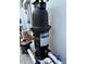 Close-up view of the pool filtration system at 6332 Emerson S Ave, St Petersburg, FL 33707