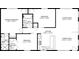 Detailed floor plan showcasing the layout of the house, including room dimensions at 9107 Brunswick Ln, Tampa, FL 33615