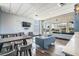 A well-lit resident lounge area offers comfortable seating and a tv for residents at 1120 E Kennedy Blvd # 912, Tampa, FL 33602