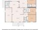 Detailed floor plan showcasing the layout of the house with room dimensions and locations at 113 Maplewood Ave, Clearwater, FL 33765