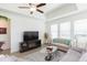 Comfortable living room area with modern furnishings and natural lighting at 11717 74Th E Cir, Palmetto, FL 34221