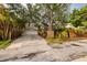 The driveway leads to a two-car garage, and the house has backyard landscaping at 121 28Th N Ave, St Petersburg, FL 33704