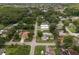A captivating aerial view showcasing the neighborhood's lush greenery, tree-lined streets, and proximity to local amenities and attractions at 12324 Pittsfield Ave, Tampa, FL 33624