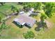 Aerial view of the home and surrounding acreage at 12631 Hobson Simmons Rd, Lithia, FL 33547