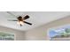 Bright bedroom features a ceiling fan, and double windows for natural light at 1461 S Hillcrest Ave, Clearwater, FL 33756
