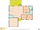 Simplified floor plan providing an overview of the home's layout with kitchen, living room, bedrooms, and porch highlighted at 15012 Winterwind Dr, Tampa, FL 33624