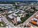 An aerial view showcases the property and canal with easy access to the Gulf at 208 Haven Beach Ct, Indian Rocks Beach, FL 33785