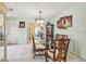 Charming dining room featuring tile floors and decorative lighting at 2818 Lorraine St, Tampa, FL 33614