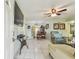 Spacious living room with tile floors and comfortable seating at 2818 Lorraine St, Tampa, FL 33614
