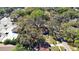 Shot of home and property surrounded by trees and residential area, taken from directly above at 4009 N 15Th St, Tampa, FL 33610