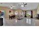 Spacious living room featuring tile floors, high ceilings, and lots of natural light at 4085 105Th N Ave, Clearwater, FL 33762