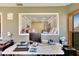 Bright office space offering a view into a stylish kitchen at 4085 105Th N Ave, Clearwater, FL 33762