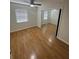 This bedroom has natural light, ceiling fan, and mirrored closet doors at 4111 W Grace St, Tampa, FL 33607