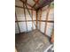 This shed features interior wood framing and paneling at 4111 W Grace St, Tampa, FL 33607