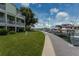 Beautiful community dock and marina with lush landscaping and boat slips for waterfront access and enjoyment at 505 Sandy Hook Rd # 505, Treasure Island, FL 33706