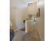 Second floor hallway features neutral decor and carpet at 505 Sandy Hook Rd # 505, Treasure Island, FL 33706