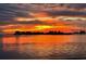 A captivating sunset view showing a vibrant, colorful sky reflecting on the still water at 55 Rogers St # 502, Clearwater, FL 33756