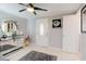 Inviting foyer with a mirrored console table, decorative mirror, and a neutral color palette at 5601 Golden Dr, Tampa, FL 33634