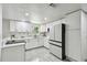 Bright kitchen features white cabinets, modern appliances, and stylish backsplash, perfect for culinary enthusiasts at 6200 13Th Ave, New Port Richey, FL 34653
