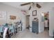 Bedroom with a daybed, closet, and ample storage, offering both style and functionality at 9205 Jakes Path, Largo, FL 33771