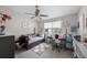 Bedroom with a daybed, desk, and ample space for play, complete with a ceiling fan at 9205 Jakes Path, Largo, FL 33771