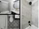 Updated bathroom featuring stylish vanity, tiled shower, and modern fixtures at 1040 Bridlewood Way, Brandon, FL 33511
