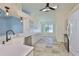 Bright, modern kitchen with stainless steel appliances at 10430 Crestfield Dr, Riverview, FL 33569