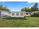 Exterior view of the backyard featuring a full view of the back of the home at 10730 Premier Ave, Port Richey, FL 34668