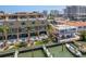 Desirable waterfront condos with private docks, boats, and well maintained landscaping at 120 Brightwater Dr, Clearwater Beach, FL 33767