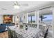 Beautiful dining area with ocean views, and an open floor plan living room at 12458 1St W St, Treasure Island, FL 33706