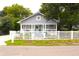 Inviting single story home with a well-manicured lawn and a white picket fence at 1510 Mobile Ave, Tampa, FL 33610