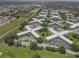 Scenic aerial view of multi-unit complex with open green spaces, parking, and mature landscaping at 2466 Ecuadorian Way # 32, Clearwater, FL 33763