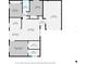 Detailed floor plan displaying the layout and dimensions of the home's rooms, including bedrooms, kitchen, and living area at 310 Arbor E Dr, Palm Harbor, FL 34683