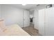 Bright bedroom featuring wood laminate flooring and a closet for plenty of storage at 3201 36Th N Ave, St Petersburg, FL 33713