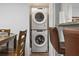 Close-up of laundry featuring stacked washer and dryer at 3201 36Th N Ave, St Petersburg, FL 33713