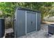Durable metal shed providing ample outdoor storage on a concrete pad at 3201 36Th N Ave, St Petersburg, FL 33713