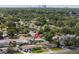 A high definition aerial view of the property showcasing its location, neighborhood, and proximity to the city at 3490 57Th St, St Petersburg, FL 33710
