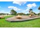 can enjoy time on the playground with a slide, merry-go-round, and swingset at 4901 Windingbrook Trl, Wesley Chapel, FL 33544