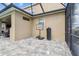 A basketball hoop sits in the screened in outdoor area at 7024 Bradbury Cir, Wesley Chapel, FL 33545